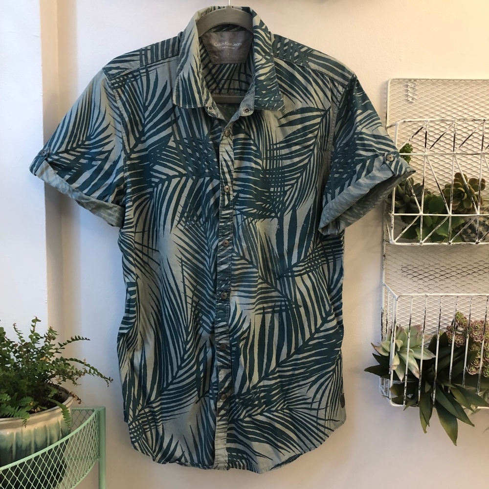 Calvin Klein Short Sleeve Button Down